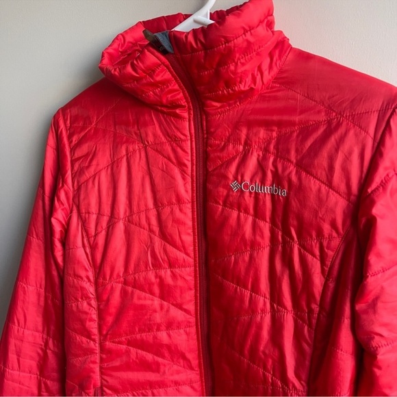 Columbia Red Quilted Jacket Omni Shield - Picture 2 of 10